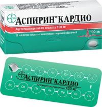Аспирин кардио 100мг таблетки №28 (BAYER AG/ BAYER BITTERFELD GMBH_1)